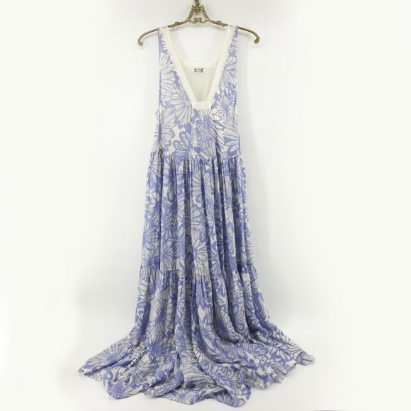 NWT Free People Tiers For You Maxi Slip Dress - Picture 5 of 7